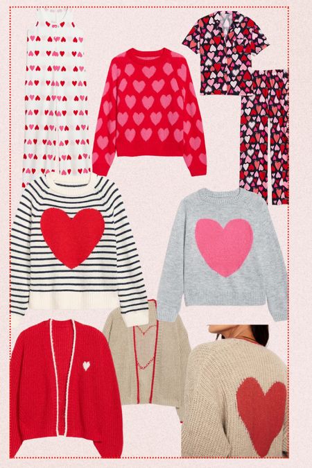 hearts sweaters + valentines pjs from old navy 😍

#LTKSeasonal