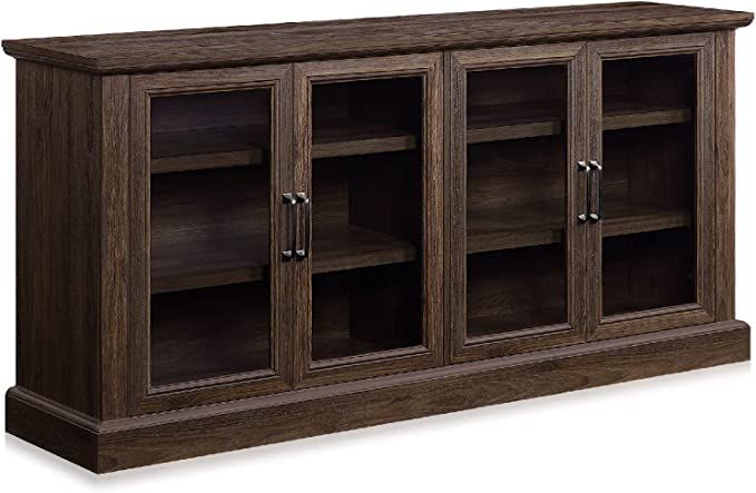 BELLEZE 70 Inch Sideboard Buffet Cabinet, Entertainment Center with Storage, Glass Display Cabine... | Amazon (US)