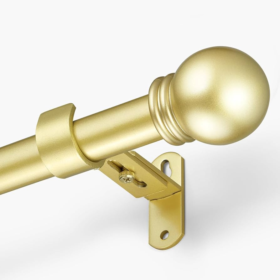 Curtain Rods for Windows 16 to 48 Inches, Curtain Rod Max Adjustable Length of 60 IN, 6/8" Diamet... | Amazon (US)