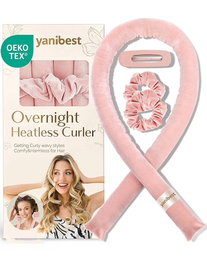 Yanibest Heatless Hair Curler to Sleep in, Overnight Curl Headband for Natural Wavy Curls, No Hea... | Amazon (US)