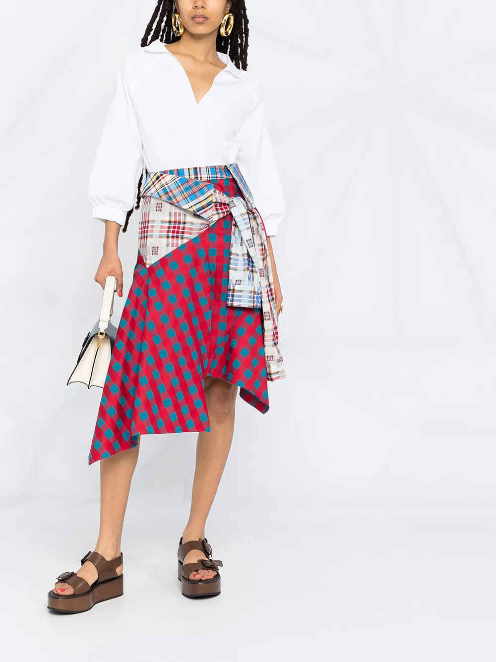 V领七分袖衬衫 | Farfetch (CN)