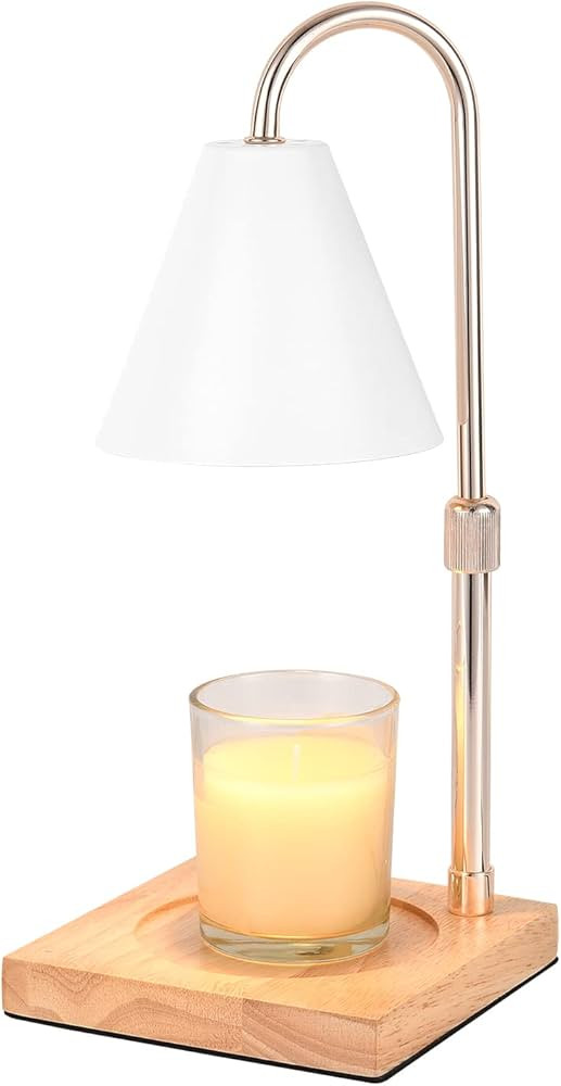 Woderdeng Dimmable Candle Warmer Lamp - Height Adjustable Electric Candle Wax Warmer Lamp with 2 ... | Amazon (US)