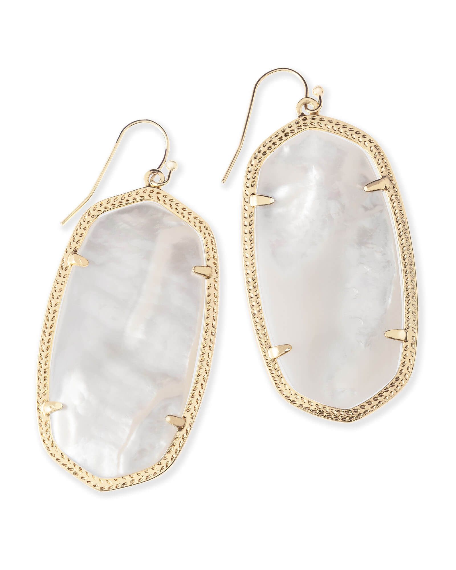 Danielle Gold Drop Earrings in Ivory Mother Of Pearl | Kendra Scott | Kendra Scott