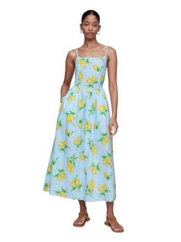 Gap Women's Dipped Waist Midi Dress | Amazon (US)