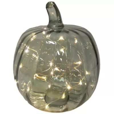 Bee & Willow™ 10-Inch Glass LED Pumpkin | Bed Bath & Beyond | Bed Bath & Beyond