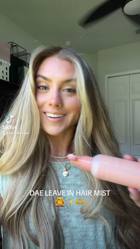 dae Mirage Mist Leave-In Conditioner. im so pumped @Dae Hair just launched their newest product the Mirage Mist Leave In 💆‍♀️🤭✨ this is a heat protectant, detangler, leave in conditioner, primer, also helps the team frizz and add shine. This is a weight less multitasking leave in conditioner and it smells absolutely amazing! I’ve been keeping it in my beach bag to prime my hair before going out in the sun or in the ocean or pool. love myself anything Dae!! 🫶 

#dae #daehair #miragemist #miragemistleavein #daehaircare #daehairproducts #hair #hairtok #hairhealth #hairstyle #haircut #blonde #hairwash #hairwashday #hwd #fyp #routine #hairtutorial #hairproducts #cleanbeauty #hairwashingroutine #hairwashroutine #hairtreatment #damagedhair #dryhair #damagedhairrepair #leaveinhairproducts #leaveinhairtreatment #leaveinhairmask #hairrepair #haircareroutine #haircareproducts #haircarefordamagedhair #summerhacks #hairhacks #uvhairprotection hair, hair leave in, hair treament, leave in conditioner, hair products, dae mirage mist leave in, hair mist. 

#LTKSwim #LTKVideo #LTKBeauty