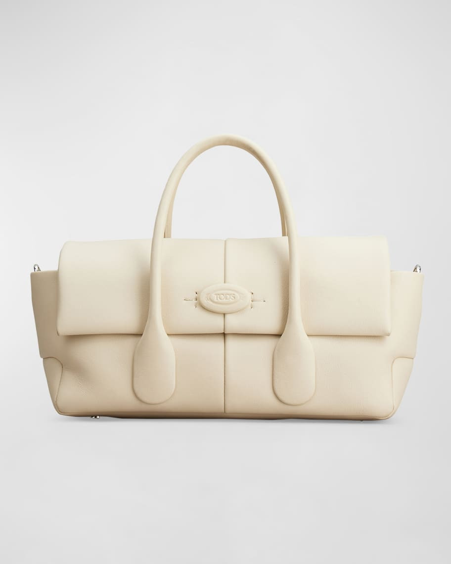 East-West Leather Top-Handle Bag | Neiman Marcus