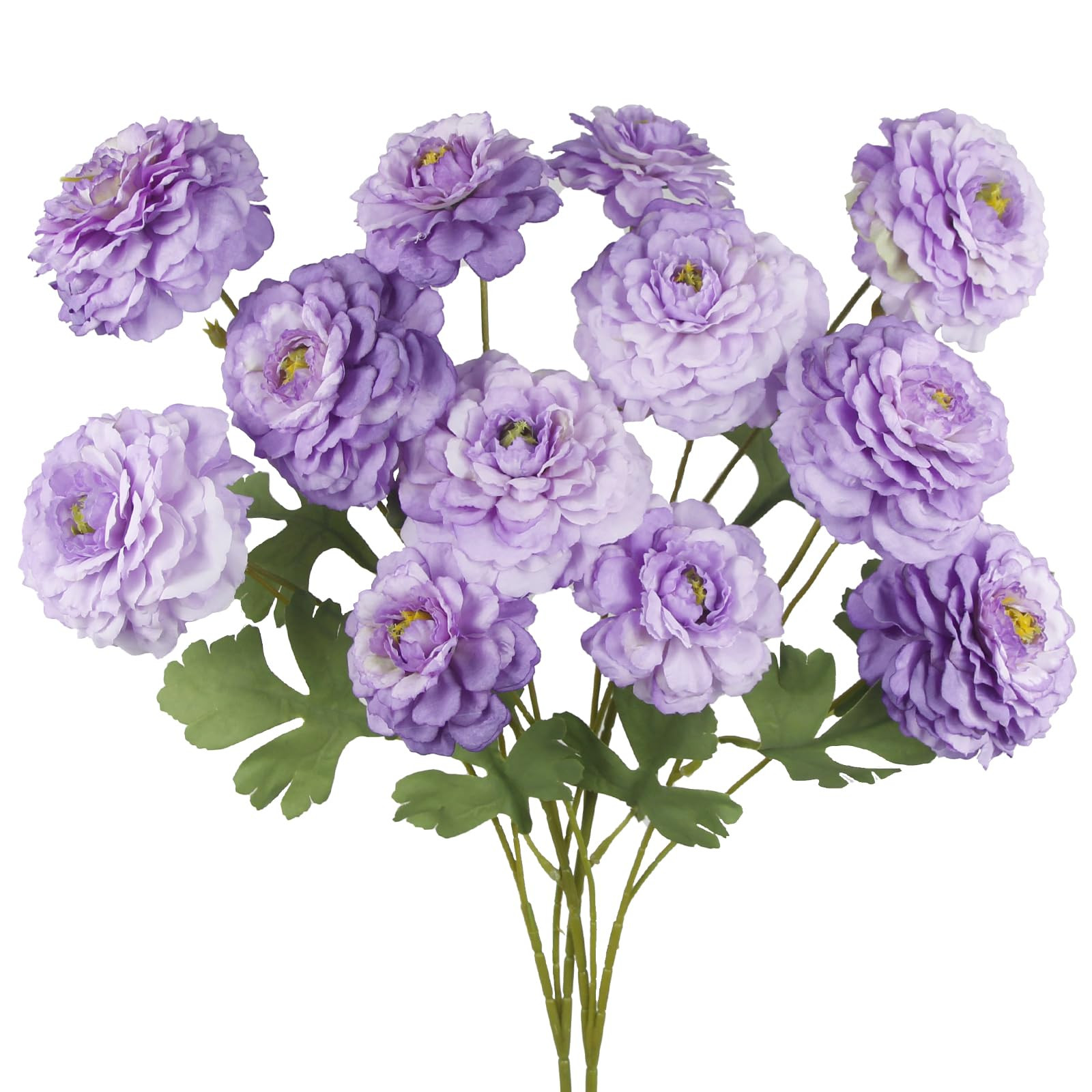 2 Pcs Artificial Flowers Spring Summer Purple Zinnia Silk Flowers with Long Stems Zinnia Elegans ... | Amazon (US)