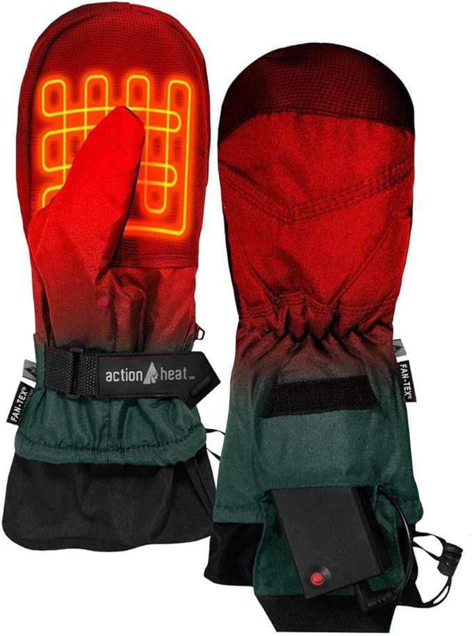 ActionHeat AA Battery Heated Mittens for Men, Women – Softshell Mittens w/Adjustable Gauntlet, ... | Amazon (US)