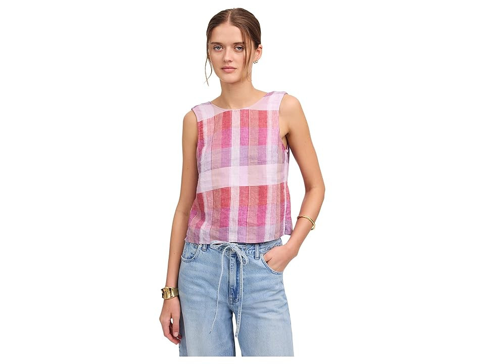 Madewell Odin Top - Linen Women's Clothing Festival Red : 00 | Zappos