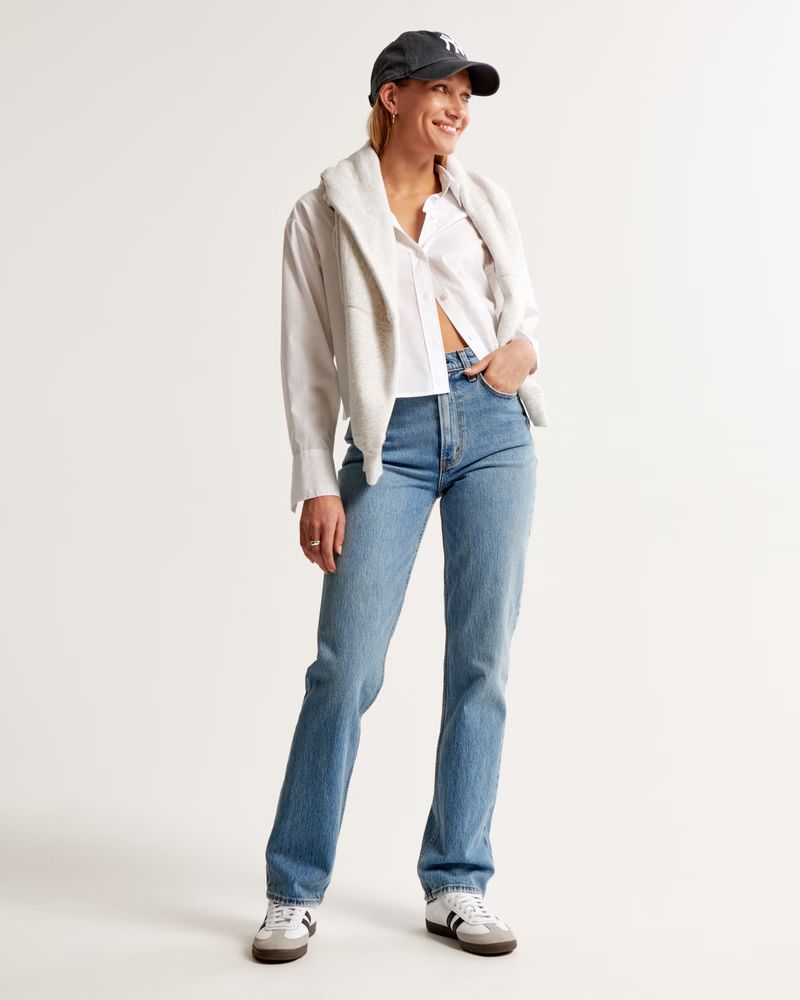 Ultra High Rise 90s Straight Jean | Abercrombie & Fitch (US)