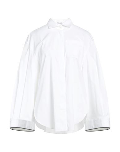 Brunello Cucinelli Woman Shirt White Size S Cotton, Polyamide, Elastane | YOOX (US)