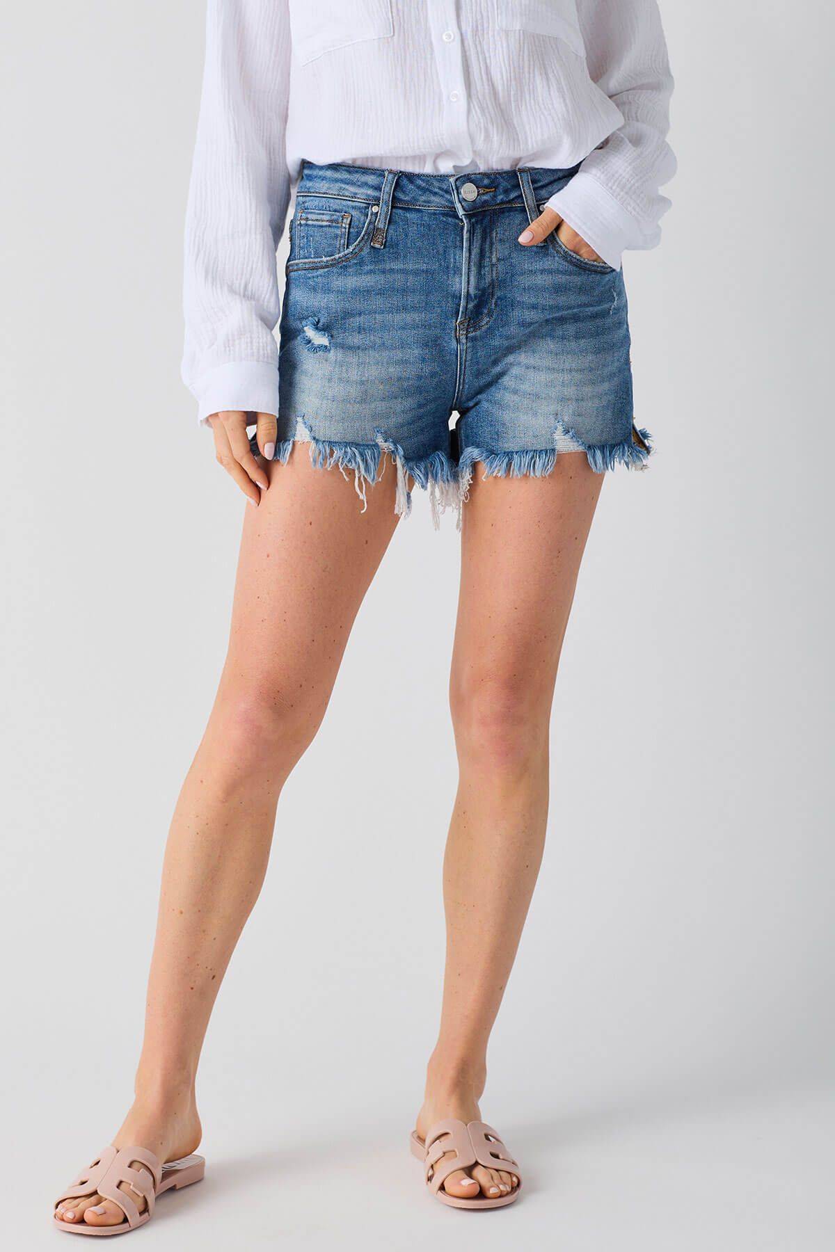 Risen Denim Shorts | Social Threads