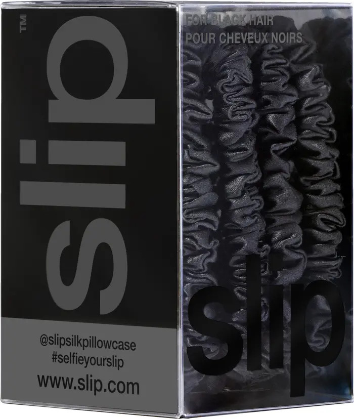 Pure Silk 4-Pack Skinny Scrunchies: Back to Basics Collection | Nordstrom