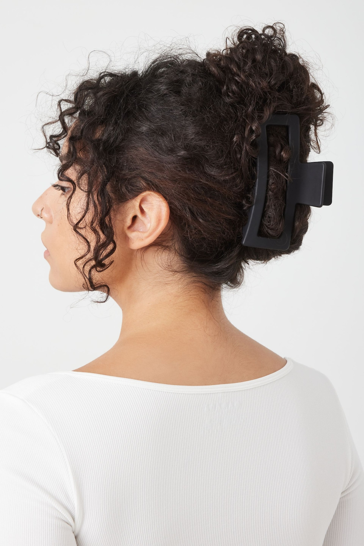 Oversized Rectangle Claw Clip - Garage - Black - Women Clothing | Garage Clothing