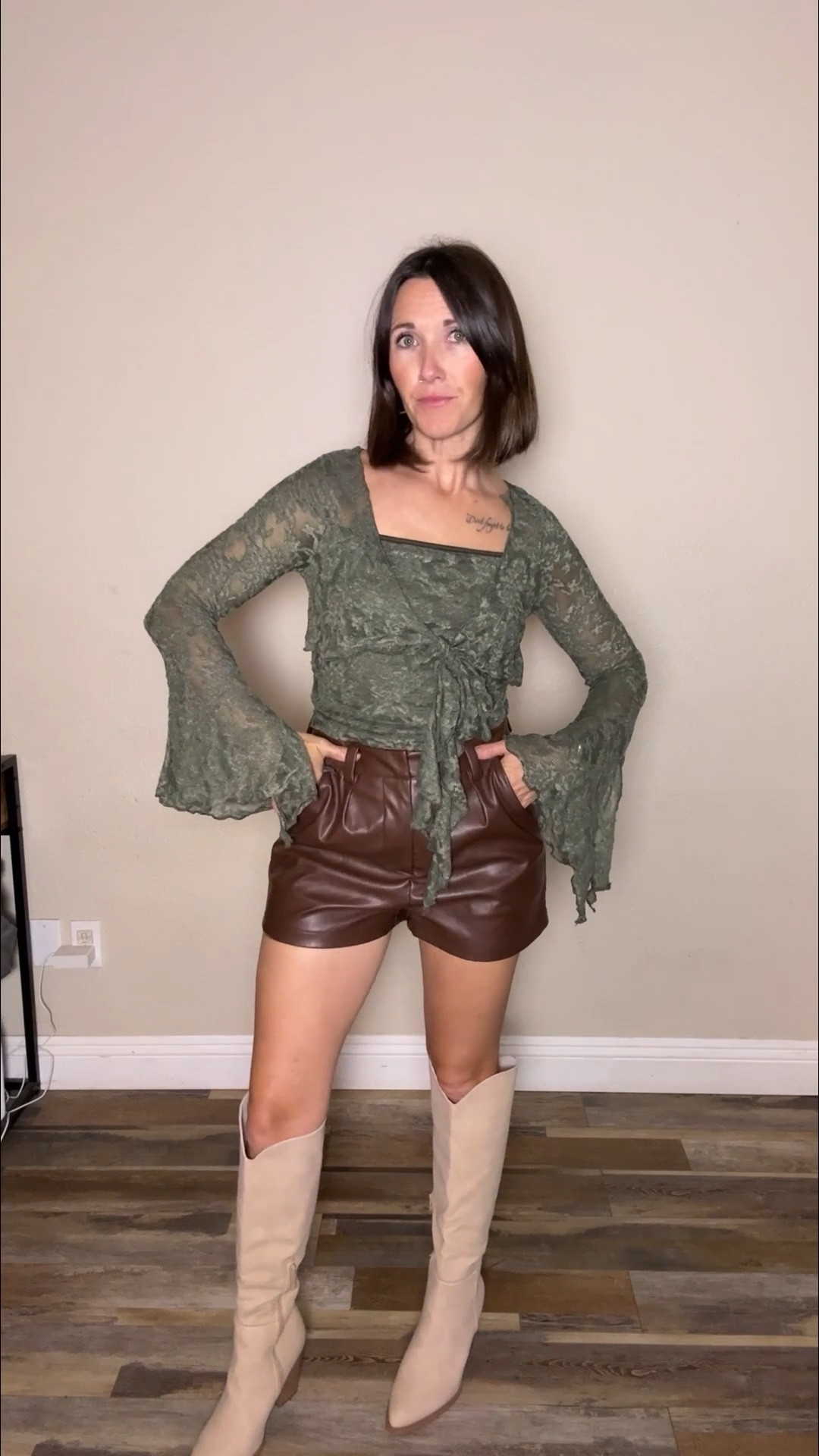 Built the outfit around the boots and honestly… no regrets 🤎 Such a fun fall look for brunch, wine tasting, or a night out with friends. 💚

#LTKstyle
#LTKfashion
#StyledForFun
#OOTDinspo
#OutfitInspo
#FallOutfitIdeas

#BootsSeason
#FallStyle
#FallFashion
#NeutralStyle
#WesternInspired
#MomStyle
#EverydayStyle
#CasualChic
#WearItYourWay

#LTKootd #LTKPetite #LTKgrwm