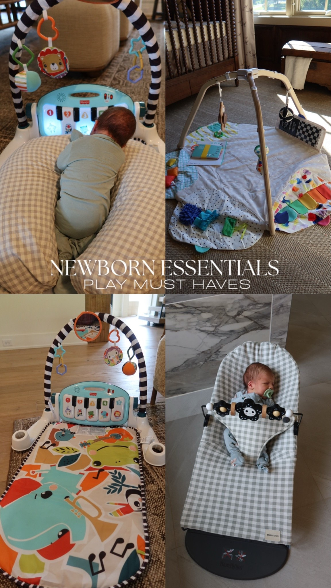 Playtime must haves for the newborn stage & up! Love these activity mats to use during his wake windows. Linking everything here— except I can’t link the Baby Björn bouncer cover + Boppy pillow cover. They are from a brand called Minicoton! 

Newborn stage || baby playtime || developmental baby toys || baby must haves ||

#LTKmomlife #LTKBaby #LTKKids