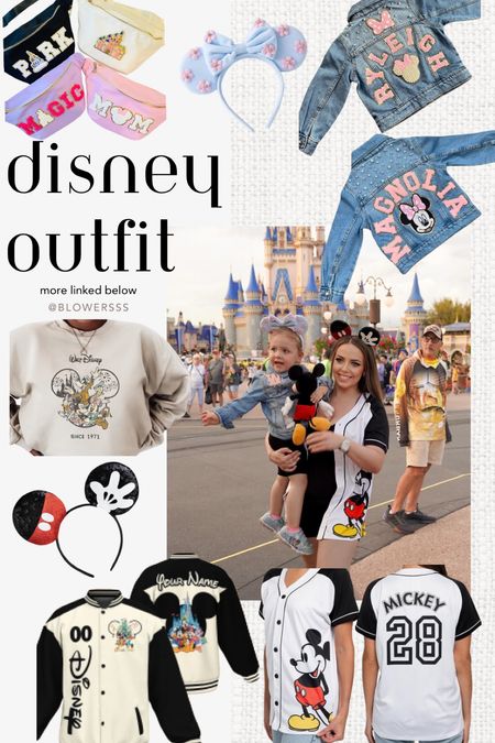 Disney World toddler and mom outfits! 🏰

Mickey Mouse varsity jacket baseball Jersey Minnie Mouse denim jacket patch belt bag Etsy Amazon Disney finds Walt Disney world Disney park fits custom mickey ears headband Leo onesie leotard yoga magic kingdom street wear epcot Hollywood studios animal kingdom universal studios magic castle shirt Disney socks 

#LTKtravel #LTKkids #LTKfamily