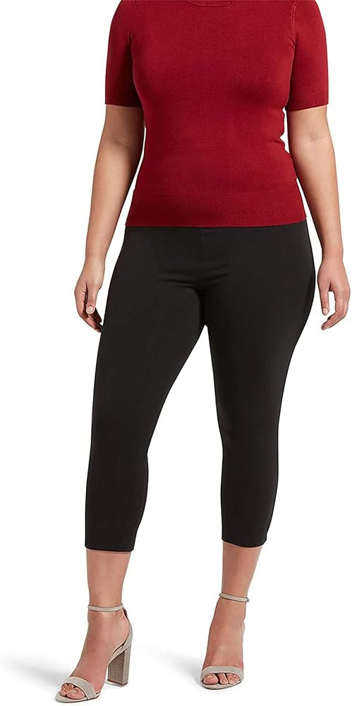 No nonsense Women's Blackout Cotton Capri Leggings Super Soft Stretch Pull On Pants, Available in... | Amazon (US)