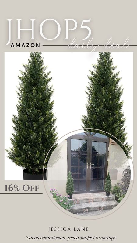 Amazon daily deal, set of two 3ft outdoor artificial pine trees. Outdoor decor, outdoor artificial trees, porch Decor, deck decor, patio decor, artificial pine trees

#LTKSeasonal #LTKhome #LTKstyletip