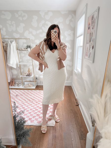 wearing an XL in the dress and sweater, shoes TTS 

#LTKstyletip #LTKunder50 #LTKFind