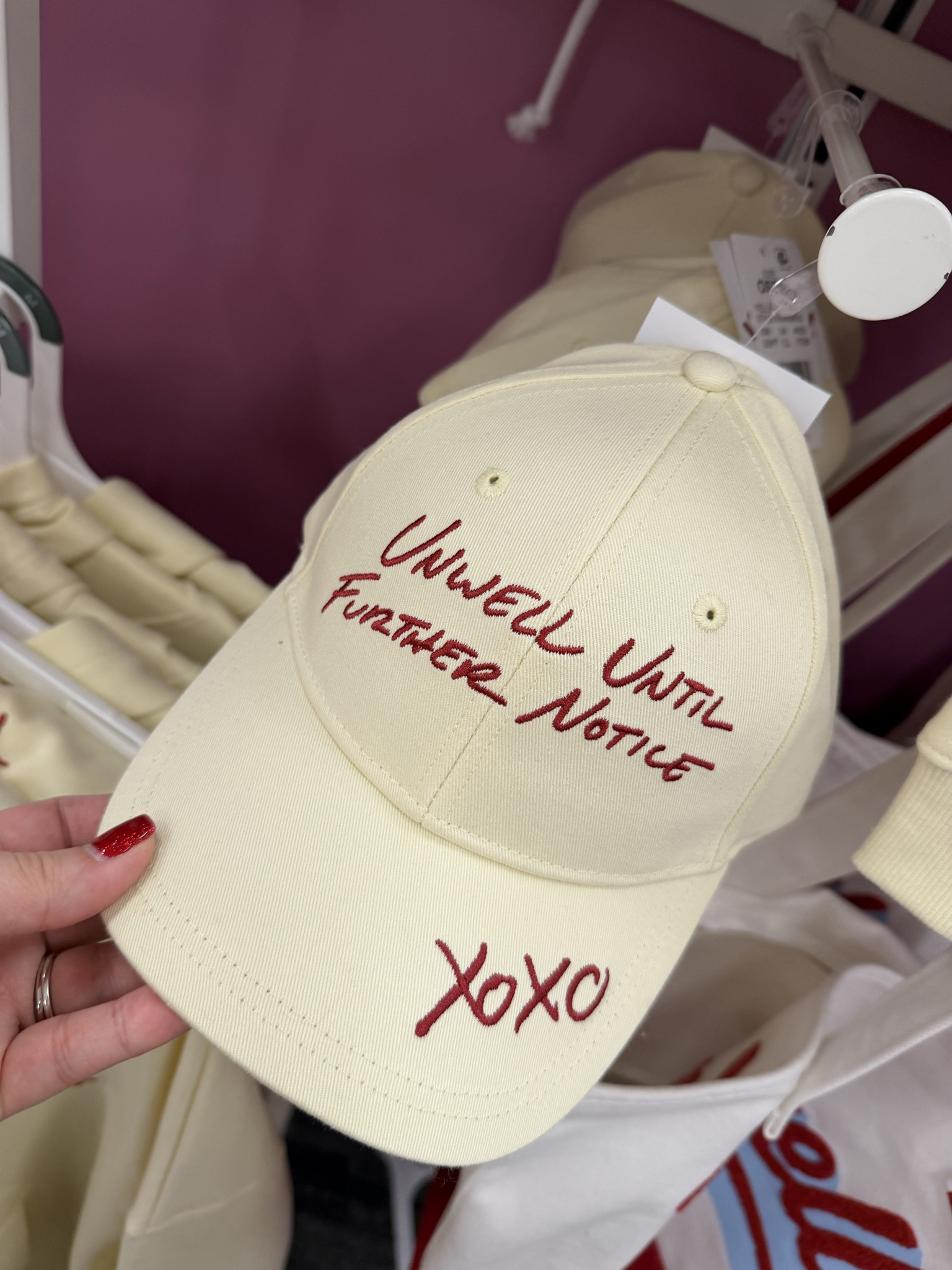 New at Target, the UNWELL collab!

I am obsessed with this cute quote “unwell until further notice xoxo”

If I was a hat person, this would be an immediate buy, but I haven’t stopped thinking about it since I saw it. I may have to go back and pick it up or order it online. 

Available items in this collection are - Women’s Unwell Good Company Graphic Pullover Sweatshirt in Blue

Unwell Baseball Hat in Yellow with quote graphic “Unwell until Further Notice XOXO”

Women’s Unwell With Love Graphic Hooded Pullover Sweatshirt in Red. 

Women’s Unwell Graphic Pullover Sweatshirt in Green

Women’s Unwell Graphic Hooded Pullover Sweatshirt in Yellow “Unwell until Further Notice” quote

Women’s Unwell Wide Leg Graphic Sweatpants in Green

Women’s Unwell Graphic Sweat Sorts in Red

Women’s Unwell Oversized Short Sleeve Graphic T-Shirt in Yellow with quote “unwell Handle with Care”

Women’s Unwell Wide Leg Graphic Sweatpants in blue

Women’s Unwell Henry Short Sleeve Graphic T-shirt in White

Women’s Unwell Oversized Short Sleeve Graphic T-shirt in Blue 

Unwell Baseball Hat in Green

Women’s Unwell Apparel Short Sleeve Graphic T-Shirt

Women’s Unwell Graphic Sweat Shorts in Yellow

Unwell Handle Tote Bag in Red

Unwell Handle Tote Bag in Blue








#LTKMidsize #LTKFindsUnder100 #LTKPlusSize