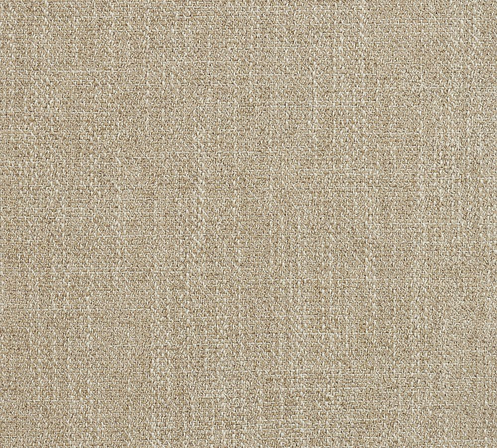 Pottery Barn Upholstered Deluxe Sleeper Sofa, Polyester Wrapped Cushions, Performance Heathered Tweed Pebble | Pottery Barn (US)