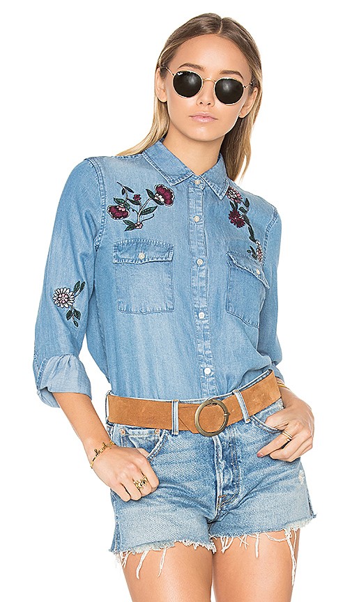 BB Dakota Trent Top in Medium Blue | Revolve Clothing