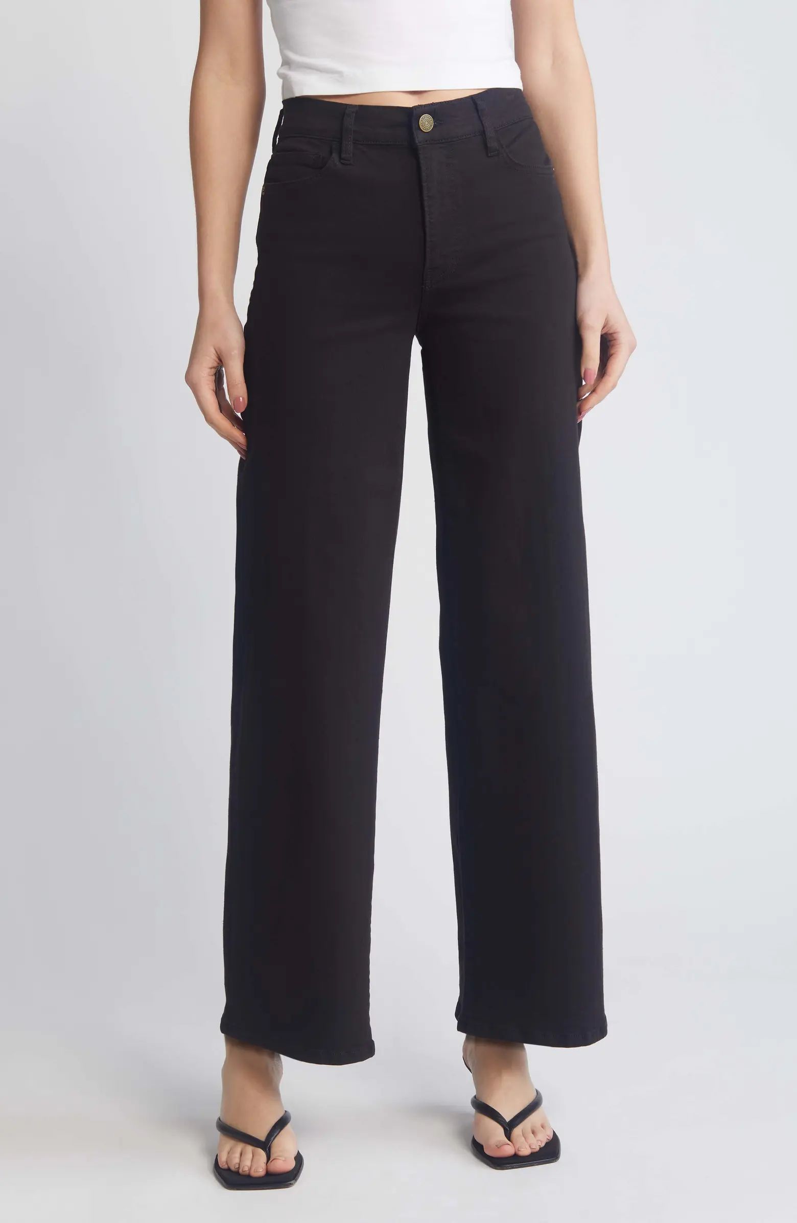 FRAME Le Slim Palazzo High Waist Wide Leg Jeans | Nordstrom | Nordstrom