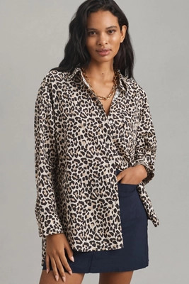 The Bennet Buttondown Shirt by Maeve: Printed Edition | Anthropologie (US)