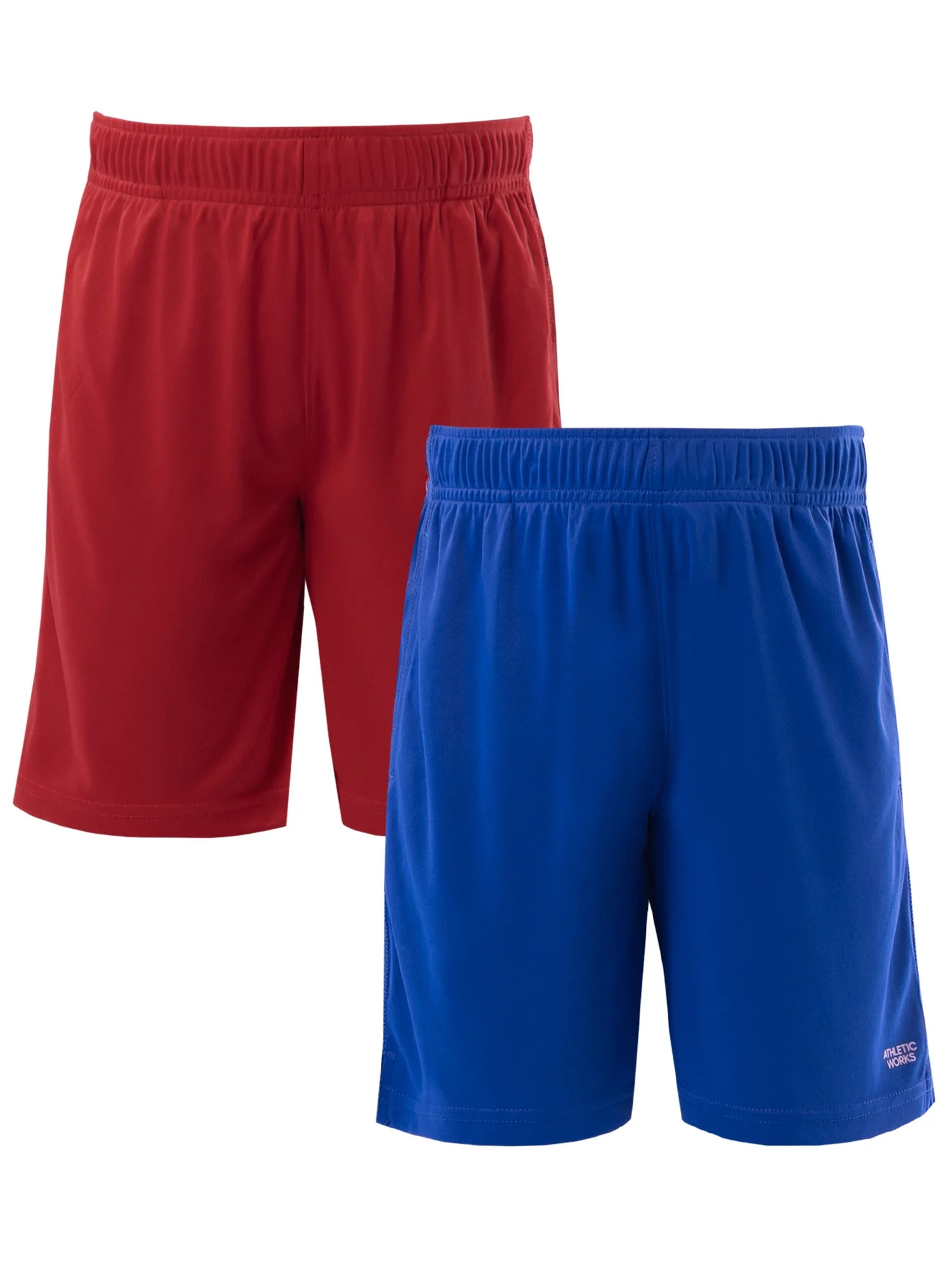 Athletic Works Boy's Core Short, 2-Pack, Sizes 4-18 & Husky | Walmart (US)