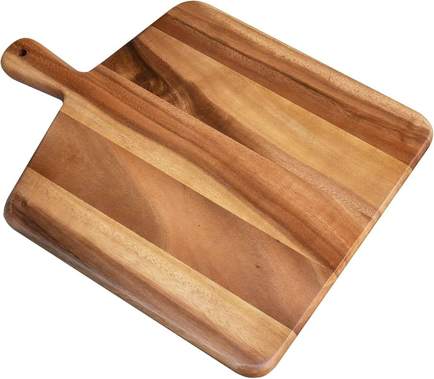 Villa Acacia Wooden Cutting Board - 17 x 13 Inch Wood Board Serving Tray for Bread and Cheese wit... | Amazon (US)