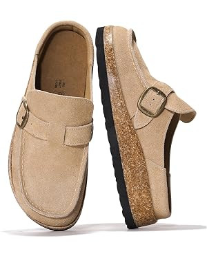 Project Cloud Genuine Leather Moccasin-Style Clogs for Women - Memory Foam and Water Resistant Mu... | Amazon (US)