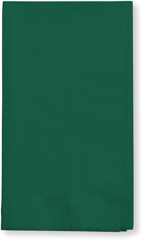 Creative Converting Touch of Color 100 Count 2-Ply Paper Dinner Napkins, Hunter Green , 16" x 16"... | Amazon (US)