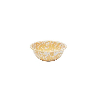 Crow Canyon Enamelware Splatter Cereal Bowls, Yellow | Perigold