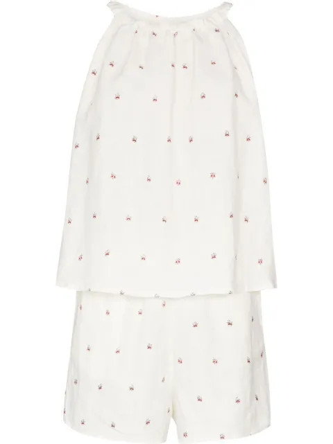 The Totem linen pajama set | Farfetch Global