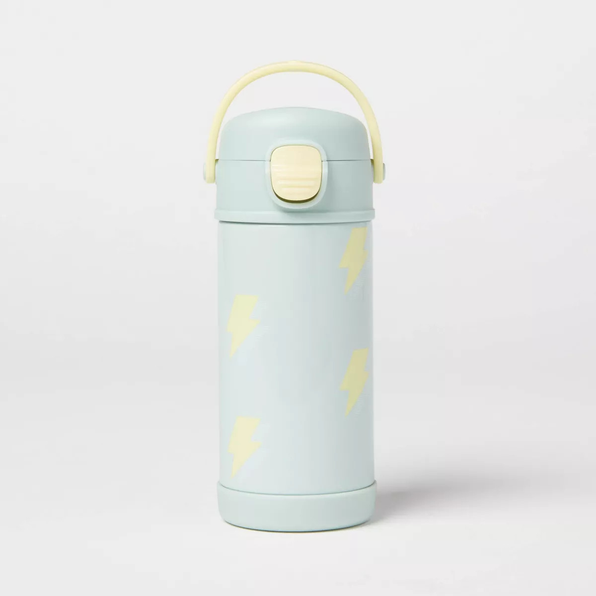 Kids' 12oz Lightening Bolts Stainless Steel Portable Drinkware Water Bottle Green - Pillowfort™... | Target