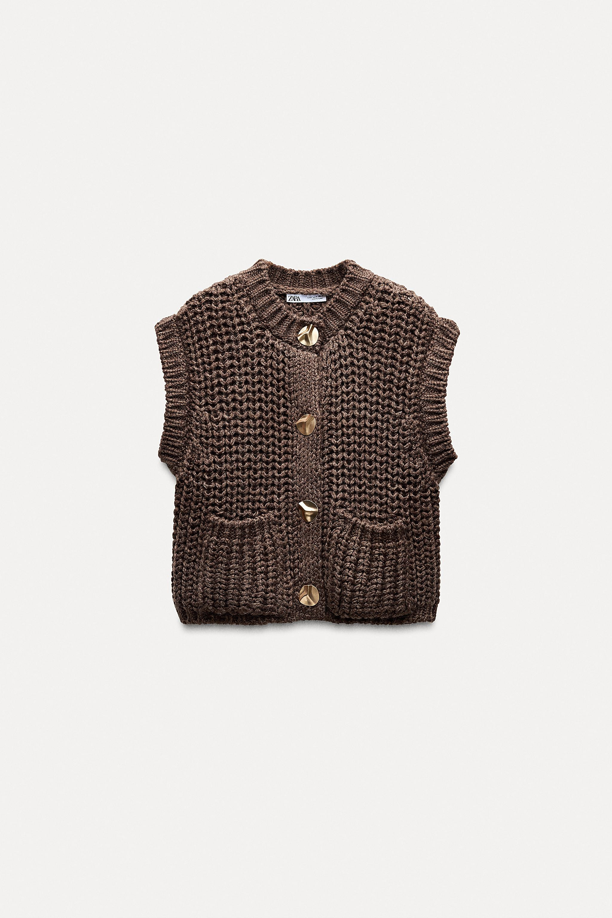 CHUNKY KNIT SWEATER VEST | Zara US