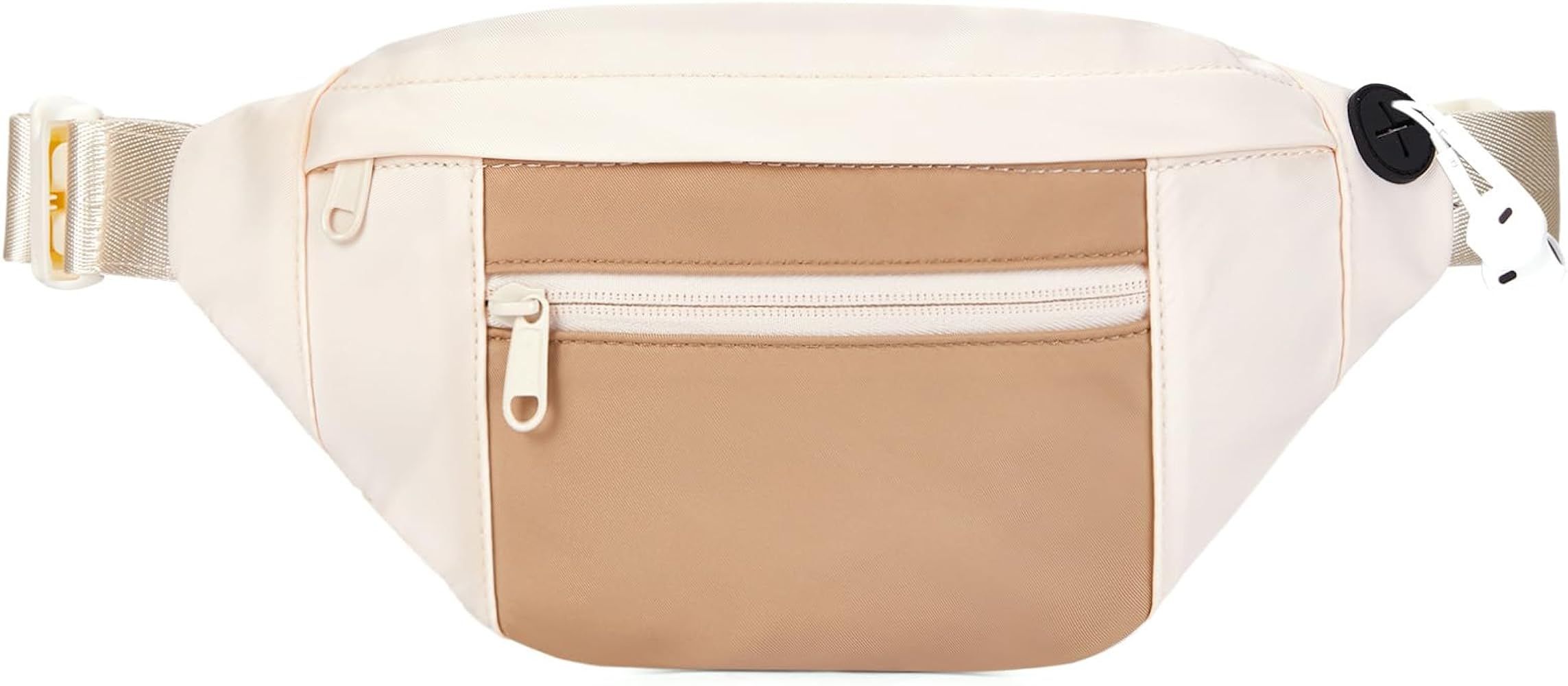 Telena Crossbody Fanny Pack for Women Men Fashion Waist Pack Belt Bag with 4-Zipper Pockets for H... | Amazon (US)