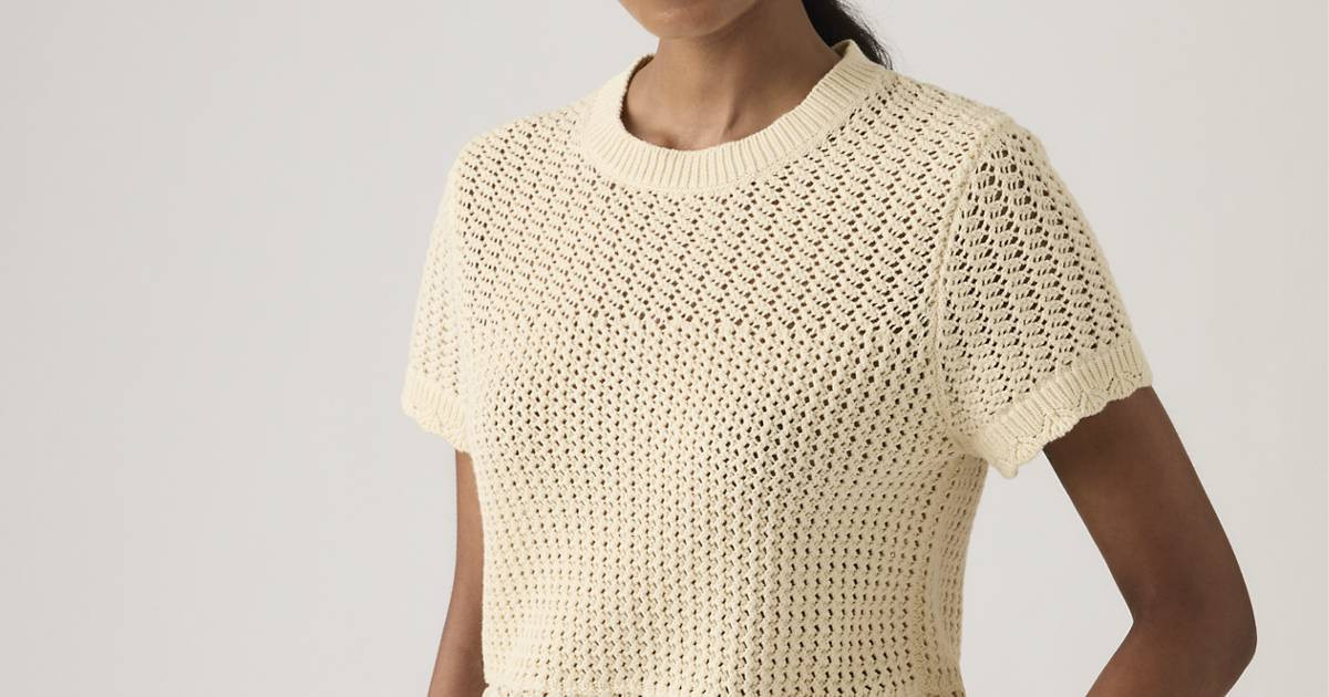 Isabelle Crochet Short Sleeve Sweater | Levi's US