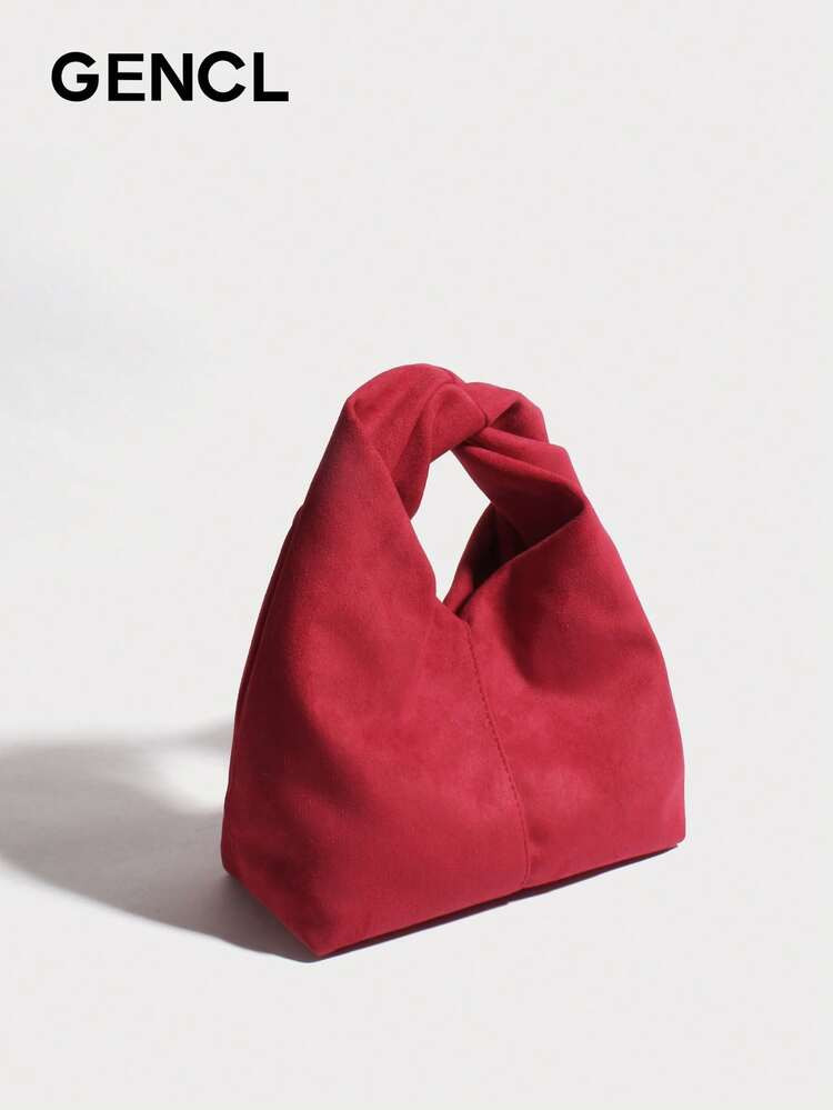 Vintage Knot Handle Bag, Lazy Style Hobo Bag, Versatile For Commute, Dating, Shopping & Gifting | SHEIN