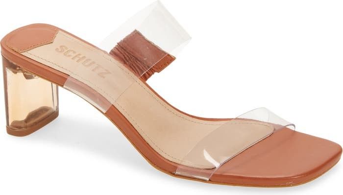 Schutz Ariella Sandal | Clear Sandals | Tan Sandals | Tan Heels | Nude Sandals | Nude Heels | Nordstrom