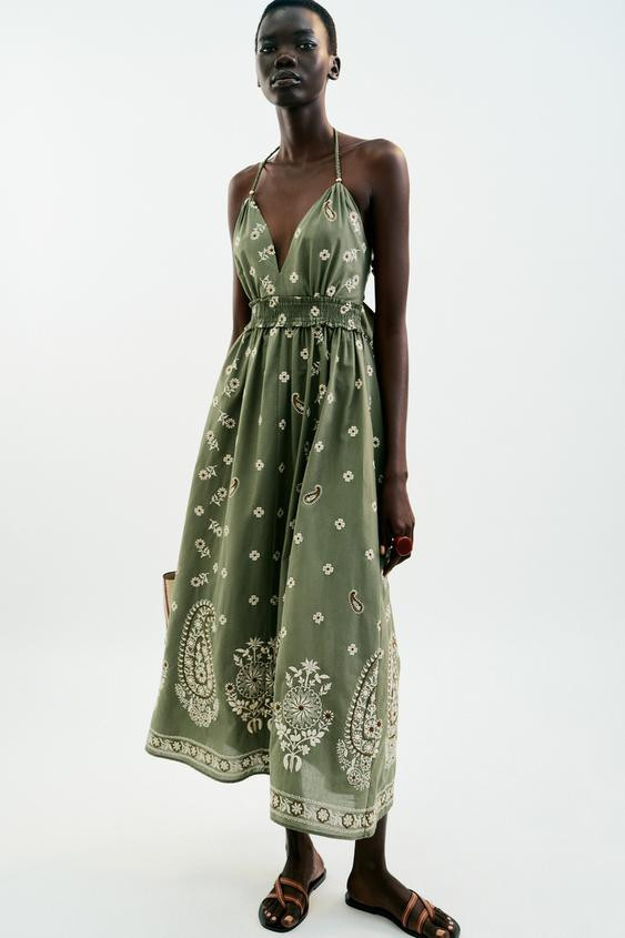 - Ecru / Green | ZARA United States | Zara US