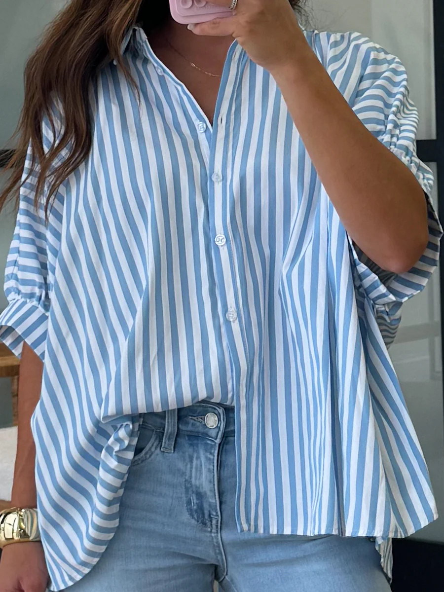 Savanna Stripe Top | Sky | Talulah