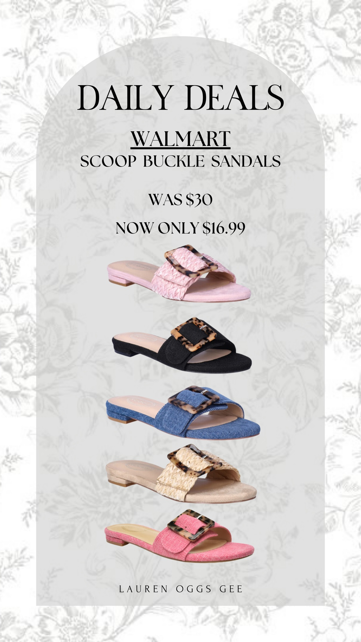 Another great Walmart deal today, and this one is for their Scoop Buckle Sandals. So many different options and color ways to choose from, but you need to hurry because there is very limited stock! 

#LTKSummerSales #LTKSaleAlert #LTKxWalmart
