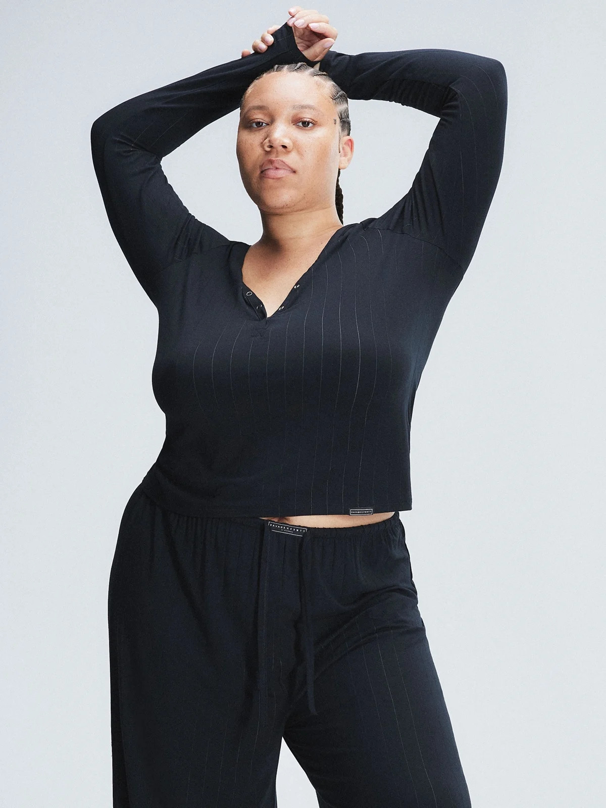 Sleek Stitch Modal Sleep Henley | Savage x Fenty - North America