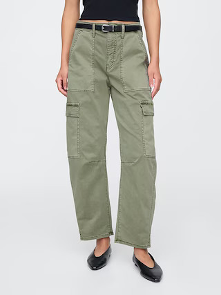 High Rise Barrel Cargo Khakis | Gap Factory