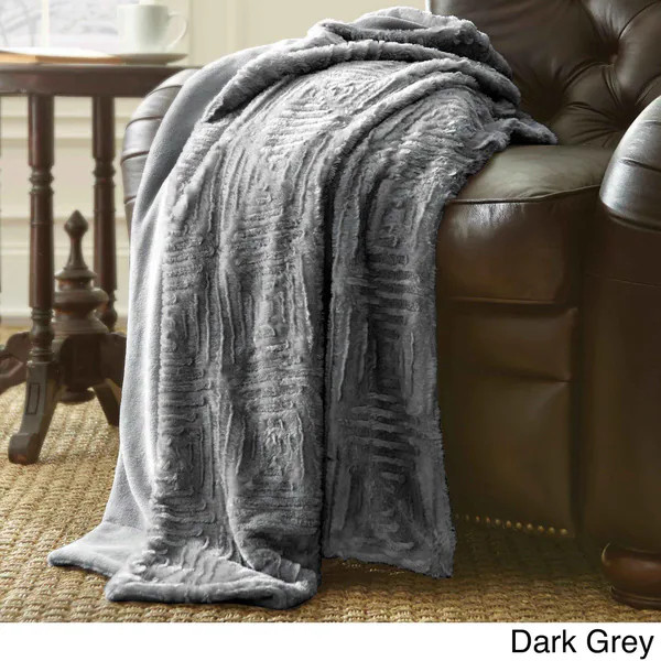 Luxury Faux Fur Throw (As Is Item) | Bed Bath & Beyond