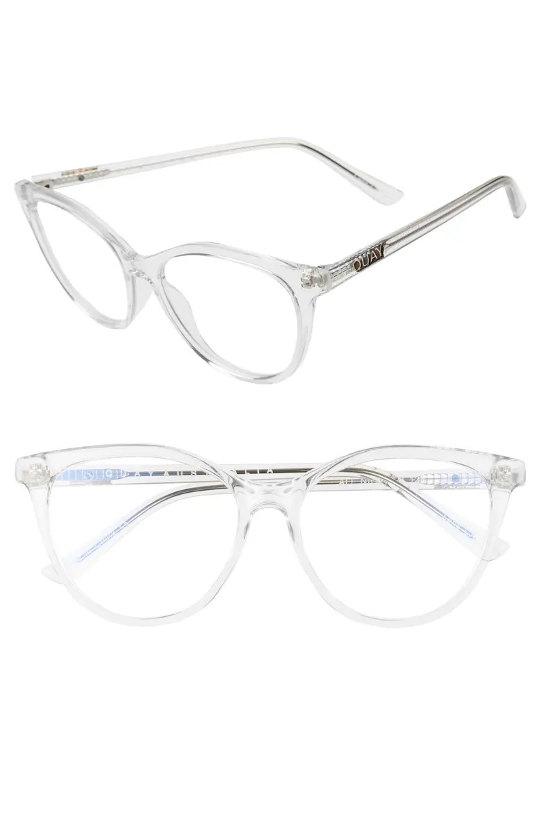 x Chrissy Teigen All Nighter 50mm Blue Light Blocking Optical Glasses | Nordstrom