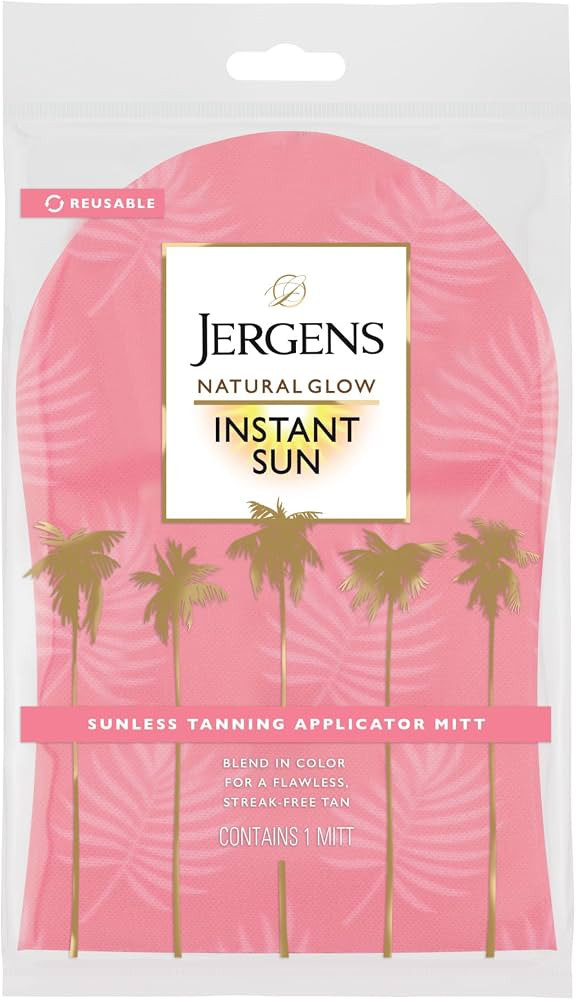 Jergens Natural Glow Body Applicator Mitt, Flawless, Streak-free Tanning Blender Glove, Reusable ... | Amazon (US)